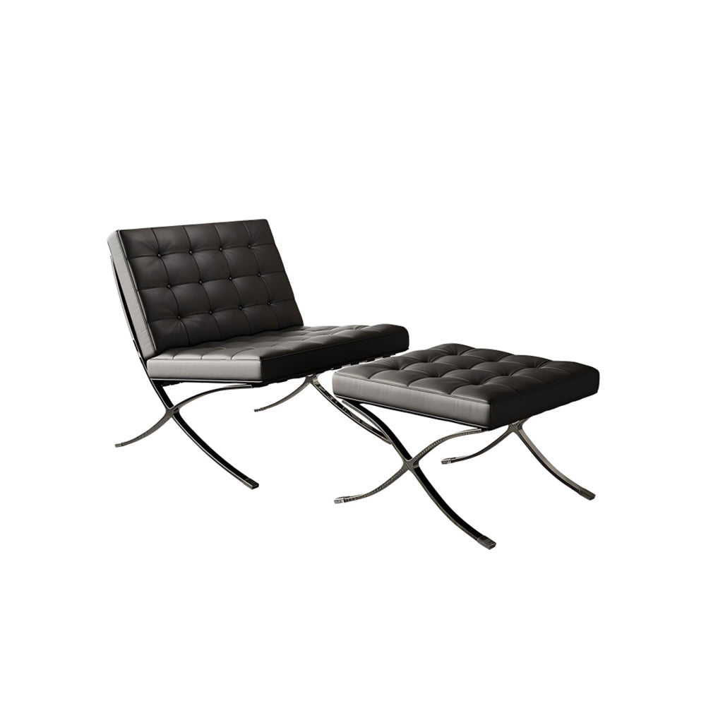 Modern Style Lounge Chair with Ottoman