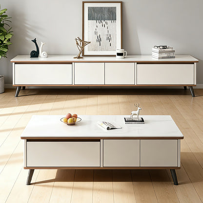 Nordic Elegance TV Stand and Coffee Table Set