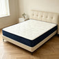 White Knitted Surface With Blue Edges Mattress/Queen