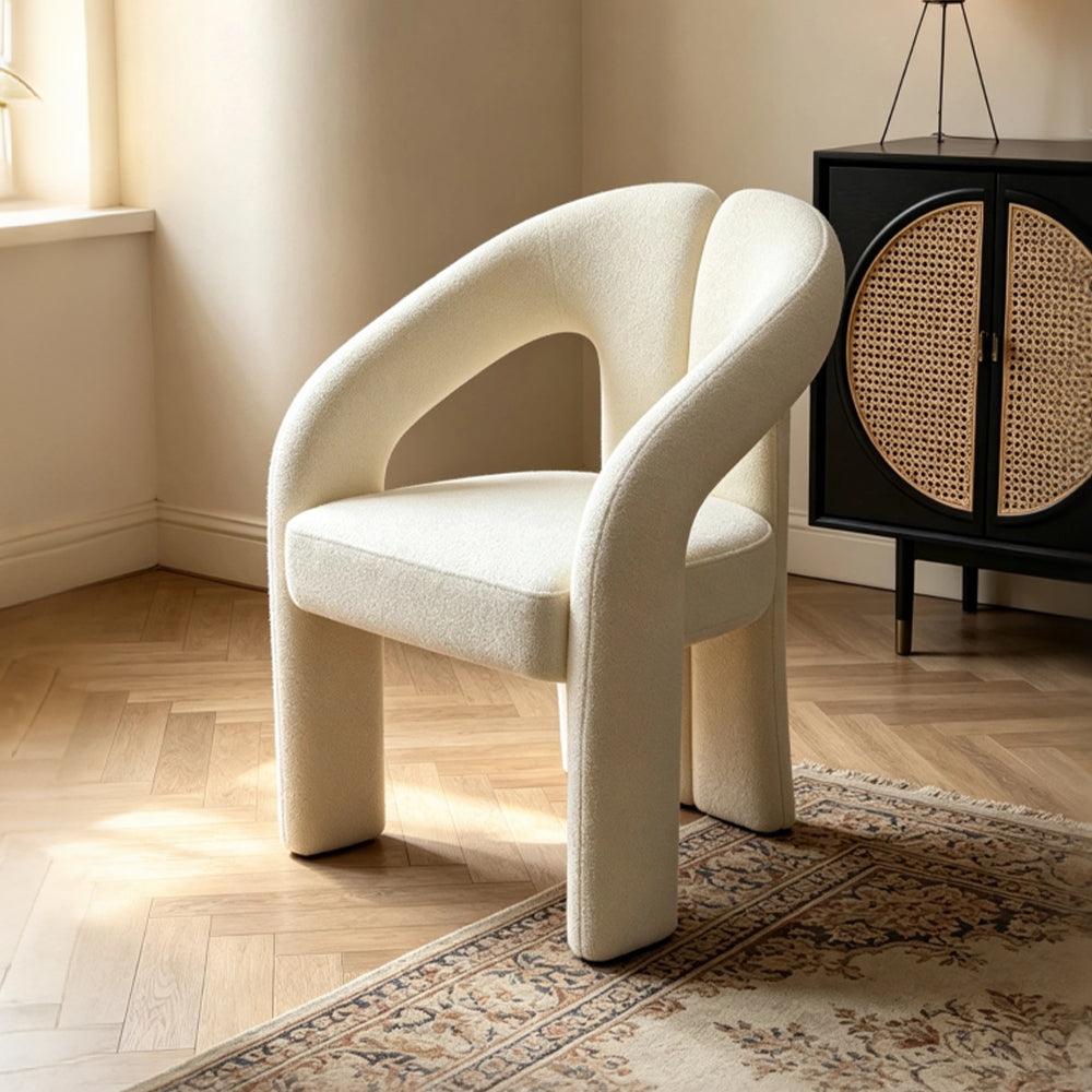 Modern Curved Lounge Armchair