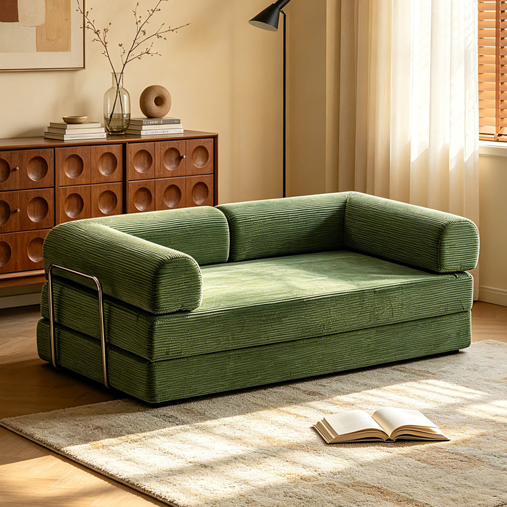 Corduroy Futon Sofa