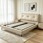 Modern Luxe Tufted Leather Bed Frame