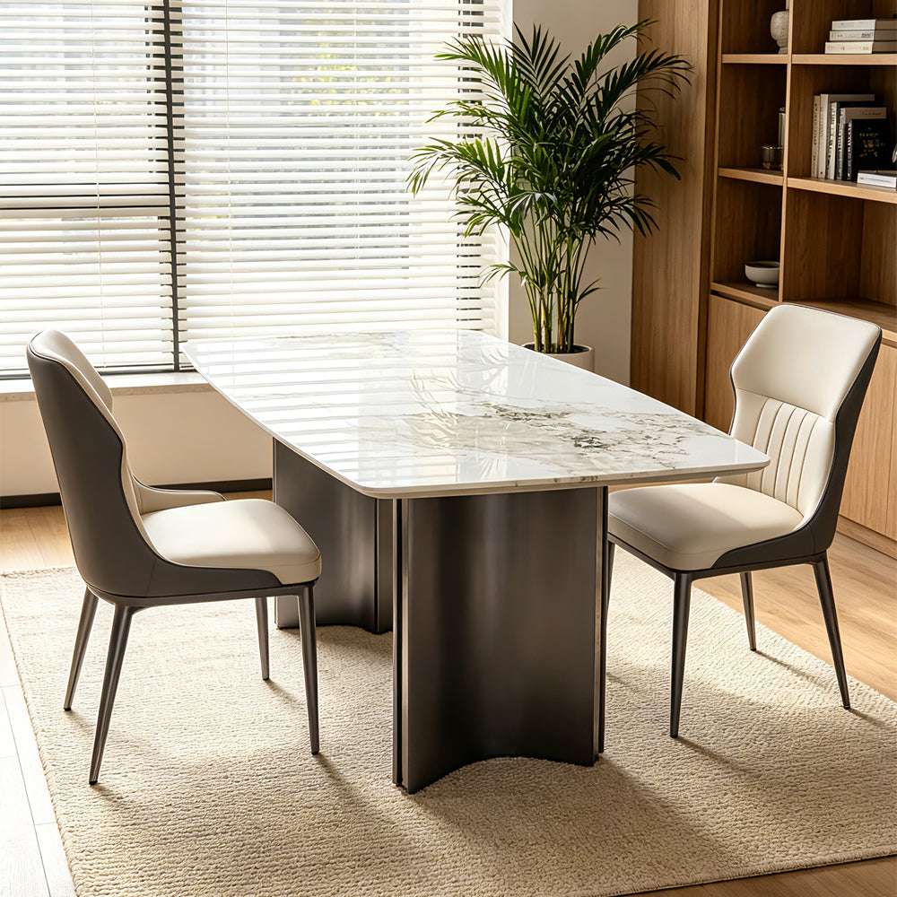 Italian Minimalist 1.6M Rectangular Slate Dining Table
