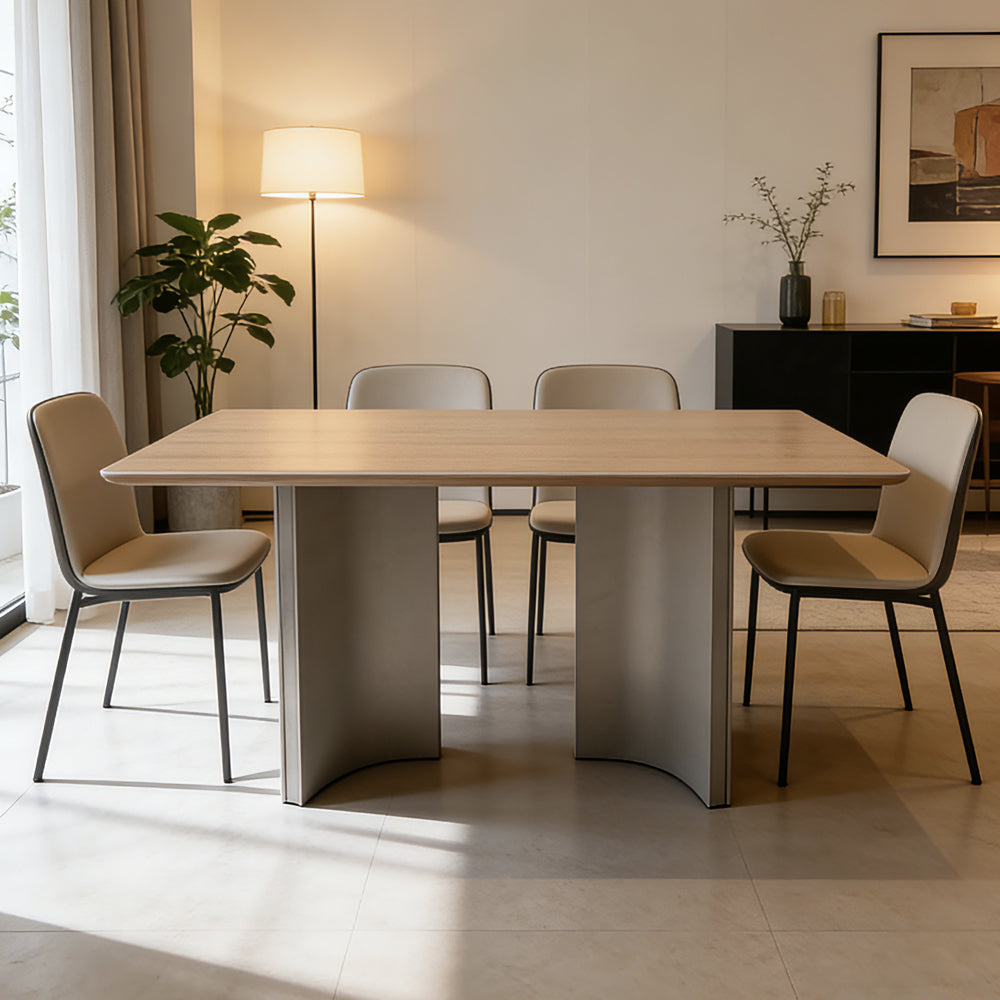 Slate Top Benz Leg Dining Table