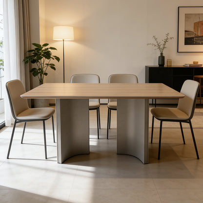 Slate Top Benz Leg Dining Table