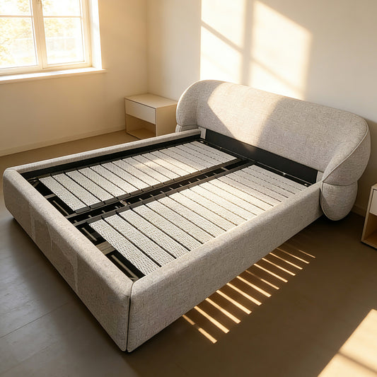 Modern Cotton And Linen Encircling Style Bed Frame