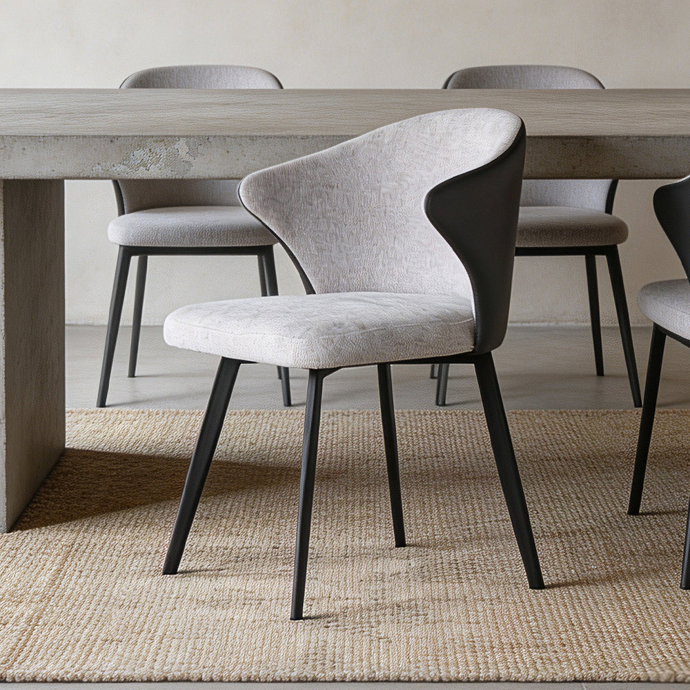 Modern Curved Back Dining Chair