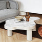 Cloud-shaped Irregular Slate Top Coffee Table