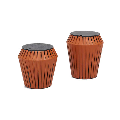 Light Luxury Saddle Leather Cabinet