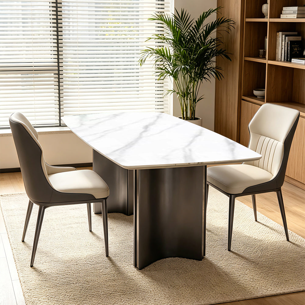 Italian Minimalist 1.6M Rectangular Slate Dining Table