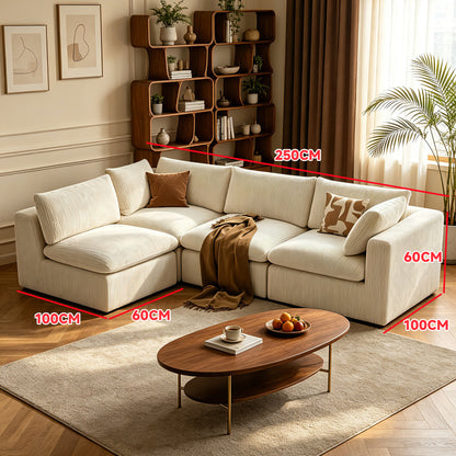 L-Shaped Couch Sectional Sofa