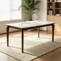 Modern Slate Top Dining Table With Tapered Legs/1.4M